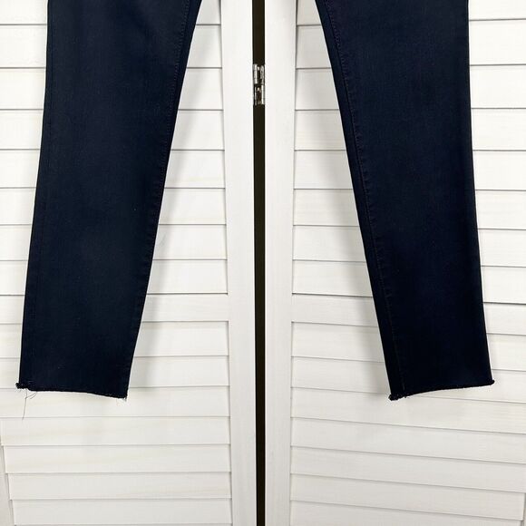 DL1961 Amanda Skinny Ankle Jeans Bombay Dark Wash Blue Raw Hem Womens Size 26 - Picture 4 of 10